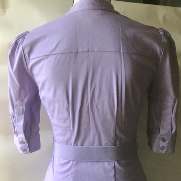 Lot of FOUR ruffled Bebe button-up blouses, XXS - Picture 3 of 9